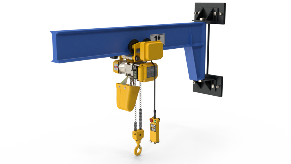Beam Trolley Mounted Electric Chain Hoist 1T.H03.2k edited from Metreel